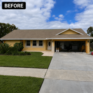 Exterior home before painting in delray Beach