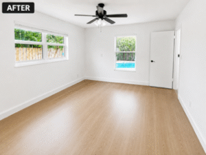 Interior painting, flooring, and installation completed in Delray Beach