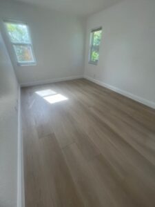 Completed vital flooring, install installation project in Delray Beach, Florida by American elite & restoration